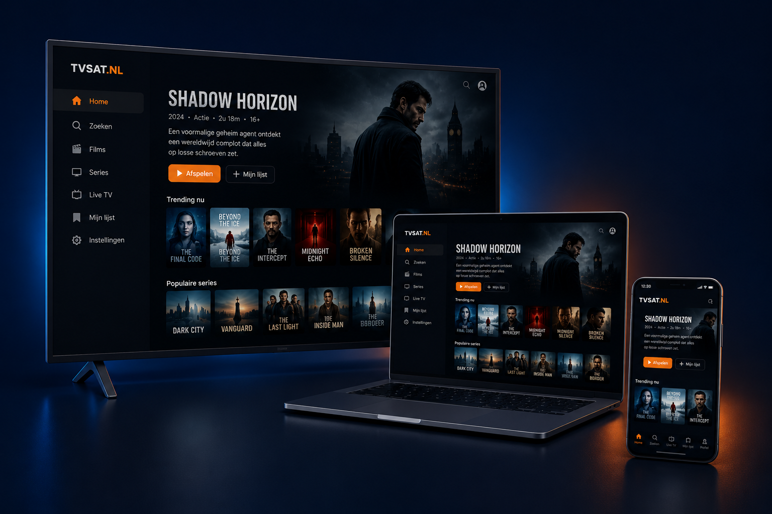 TVSAT films en series op tv, tablet en telefoon